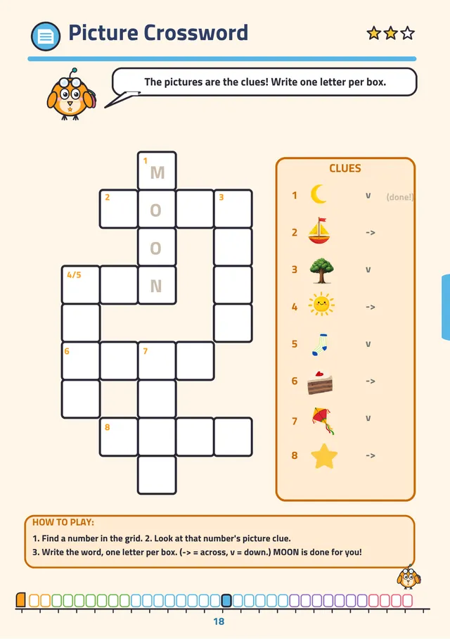 Picture Crossword — the pictures are the clues