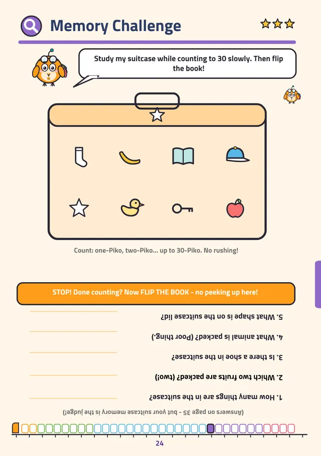 Memory Challenge — study the suitcase and remember